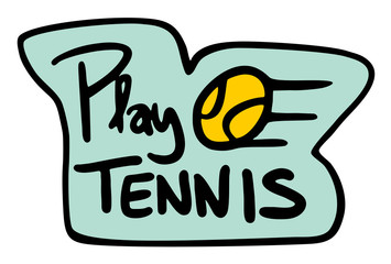 play tennis symbol
