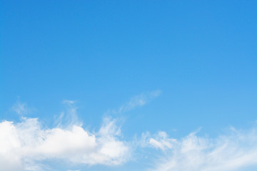 Blue sky and beautiful cloud as background texture