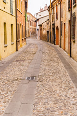 Fototapeta premium Cobbled streets of medieval city