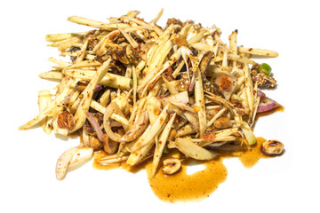 Mango Spicy Salad on White background