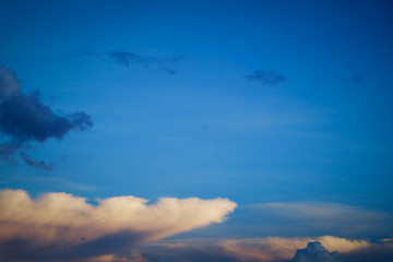 blue sky with clouds, clear weather sky background