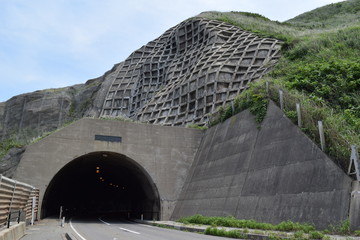 トンネル／山形県庄内地方の道路で、トンネルを撮影した写真です。