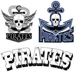 pirate themed design elements, pirate symbol