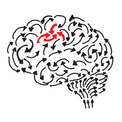 Abstract Vector - Hand drawn. Design Arrow pattern