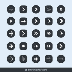 25 different arrow icons