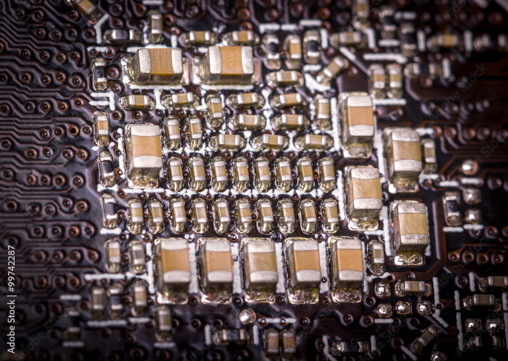 Poster electronic collection - computer circuit board