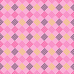 Seamless vector colorful background with abstract geometric shapes