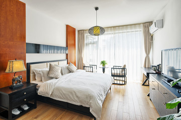 Fototapeta premium interior of modern bedroom