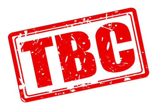 TBC red stamp text