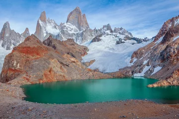 Wall murals Fitz Roy Amazing sunrise by Fitz Roy mountain.