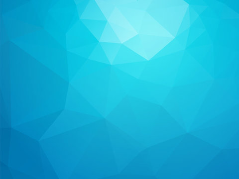 abstract triangular blue ice background