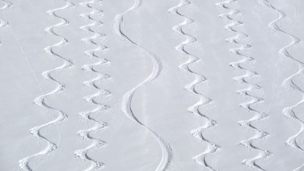 turns in the snow