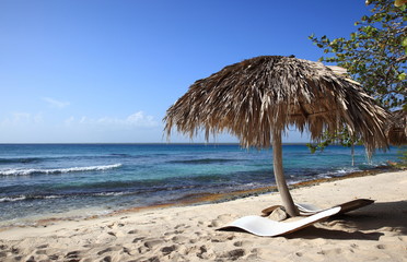plage de farniente des Caraïbes