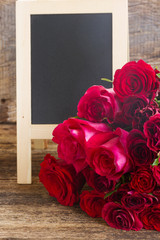 pile of red roses