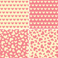 Background with hearts