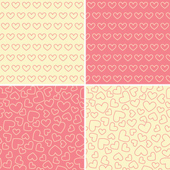 Background with hearts