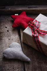 Stitched hearts for holiday