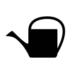watering can silhouette isolated on white