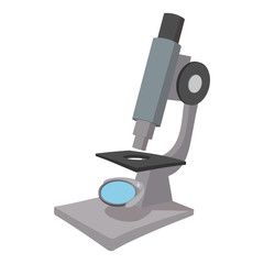 Microscope cartoon icon 