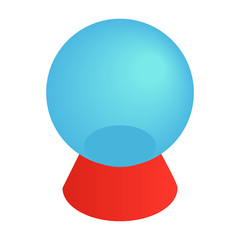 Magic ball isometric 3d icon