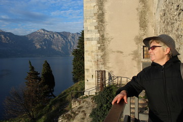 view from the castle Scaligero in Malcesine
