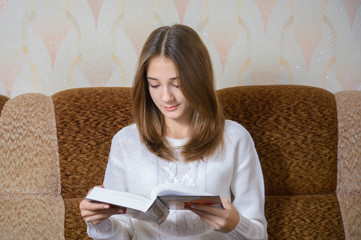 Girl reading a book