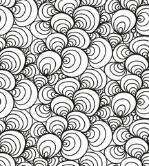 Vector floral background of drawn lines