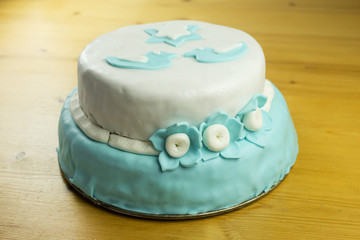 Homemade birthday cake