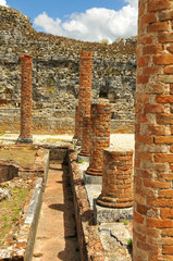 water gardens in the roman ruins of coimbriga