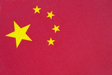 Close up of Chinese Flag