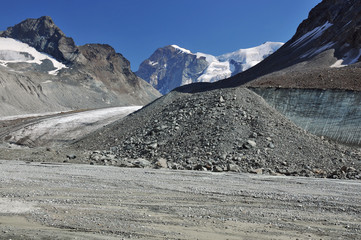 a retreating glacier