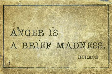 anger is Horace