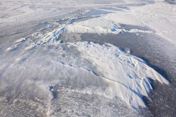 Afwasbaar Fotobehang Gletsjers north relief glaciers