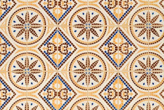 Mosaic tile texture