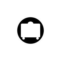 Vector of Suitcase icon. Hotel resort beach sea sun relaxation. Travel logo for the company. Other companies. Illustration.
