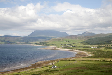 Fototapeta premium Machrie and the North of the Isle of Arran