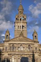 Fototapeta na wymiar City Chambers in Glasgow, Scotland