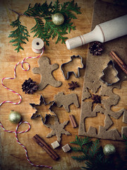 Ingredients for Christmas cookies