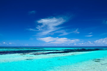 Tropical seascape in Maldives