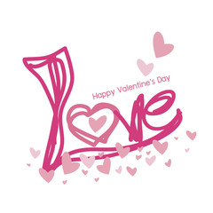 Love design for valentines day