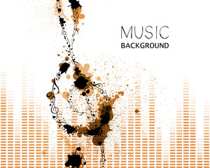 Vector Illustration of an Abstract Music Design - 99758273