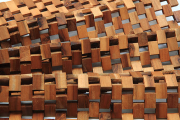 Obraz premium wooden cubes texture