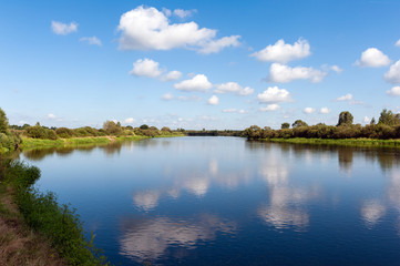Obraz na płótnie Canvas River with clouds