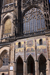 Obraz premium Prag, Goldenes Tor am Veitsdom