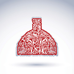 Flower-patterned decorative bottle, alcohol theme object 
