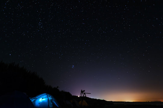 Tent under Stars