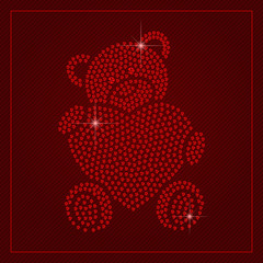 Rhinestone Valentines Day Template