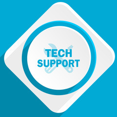 technical support blue flat design modern icon for web and mobile app