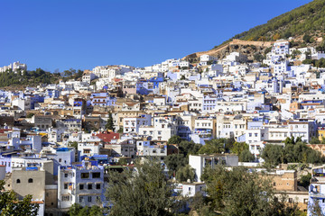 Fototapeta na wymiar モロッコの青い街・シャウエン