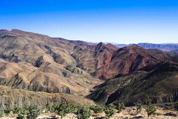Maroko atlas mountain landscape